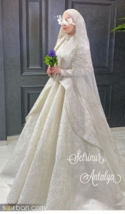 پروف با لباس عروس محجبع........