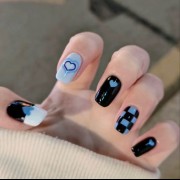 Simple girly gel nail design idea