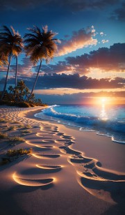 عکس دریا ساحل طلوع آفتاب برای پس زمینه تون