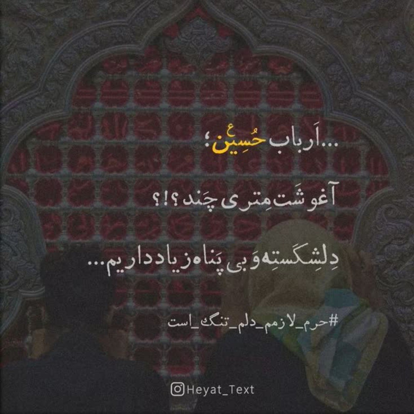 حرم_لازمم_دلم_تنگ_است...💔🥀💔