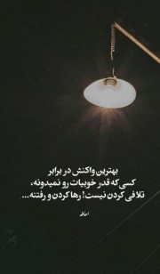 دیدی چـه خوبــ نبودنتُـ یاد گرفتمـ؟(: